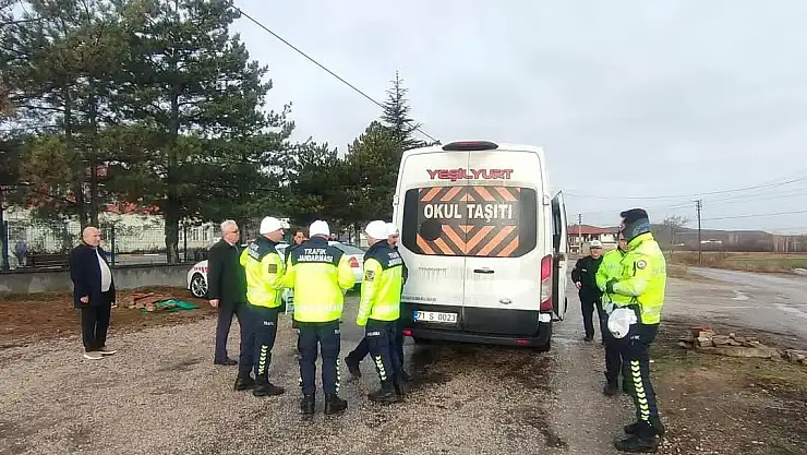 Kırıkkale'de öğrenci servislerine denetim