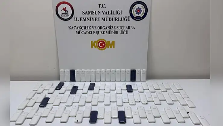 KOM POLİSİNDEN KAÇAK TELEFON OPERASYONU