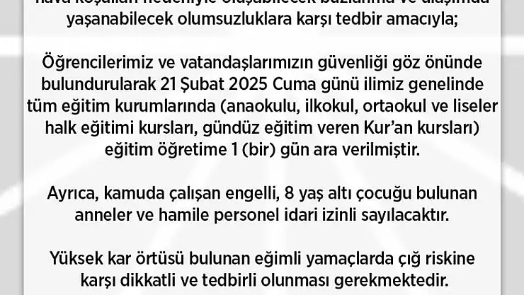 Rize'de Öğrencileri Sevindirecek Haber Geldi