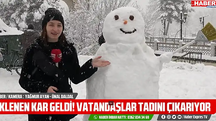 Vatandaşlar Karın Tadını Çıkardı