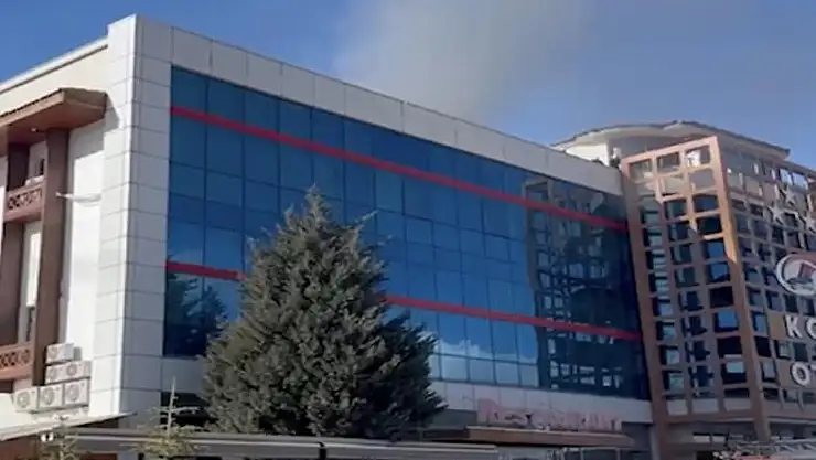 Çankırıda korkutan otel yangını