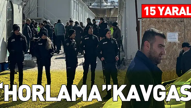 'Horlama' Kavgası: 15 yaralı