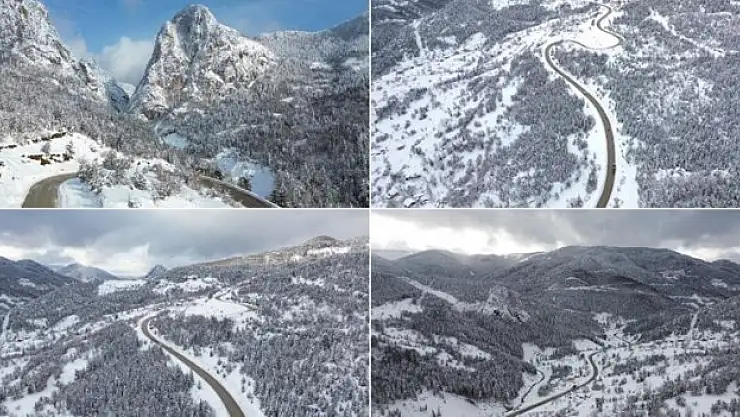 Ersizlerdere Kanyonu'nda kış güzelliği