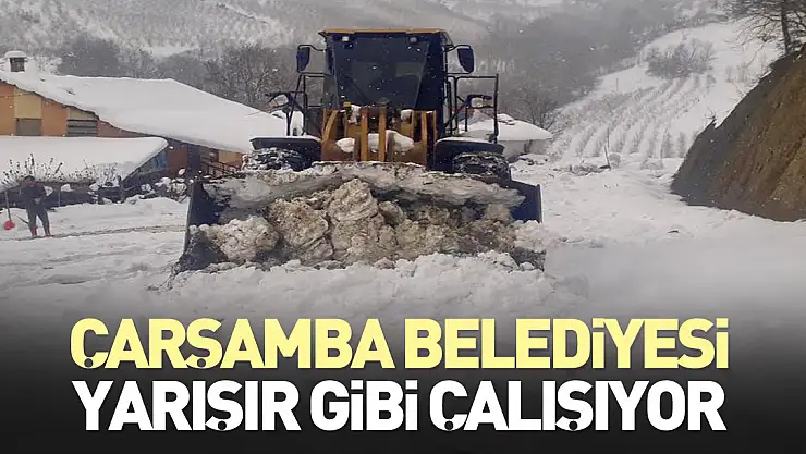 Çarşamba Belediyesi Yarışır Gibi Çalışıyor