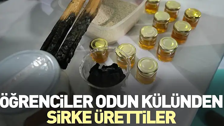 Odun külünden sirke ürettiler