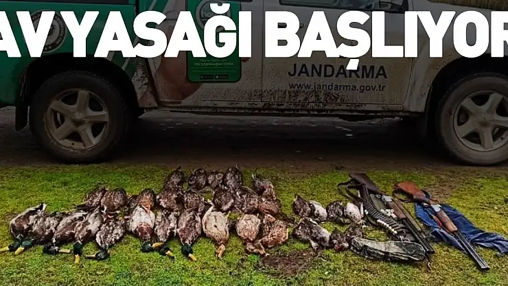 Av yasağı başlıyor