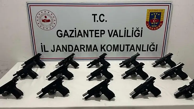 15 adet ruhsatsız tabanca ele geçirildi