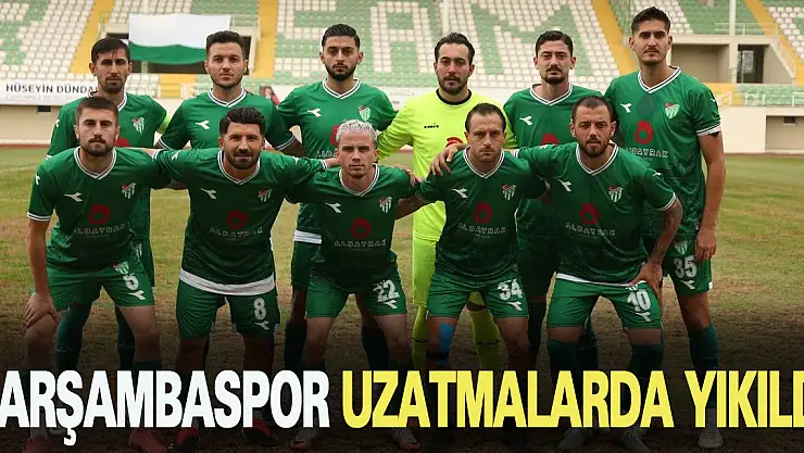 Çarşambaspor Uzatmalarda Yıkıldı!