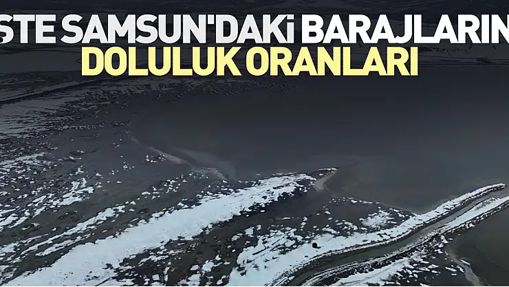 İşte Samsun'daki barajların doluluk oranları