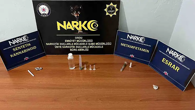 Ordu'da uyuşturucu operasyonları: