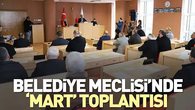 Belediye Meclisi'nde 'Mart' toplantısı