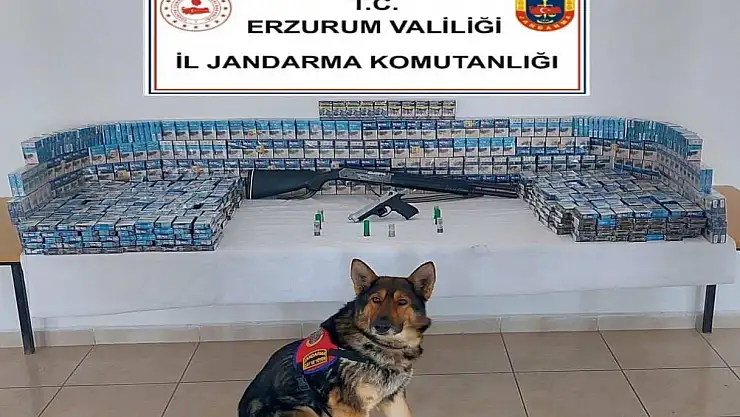 Erzurum'da jandarmadan kaçakçılık operasyonu