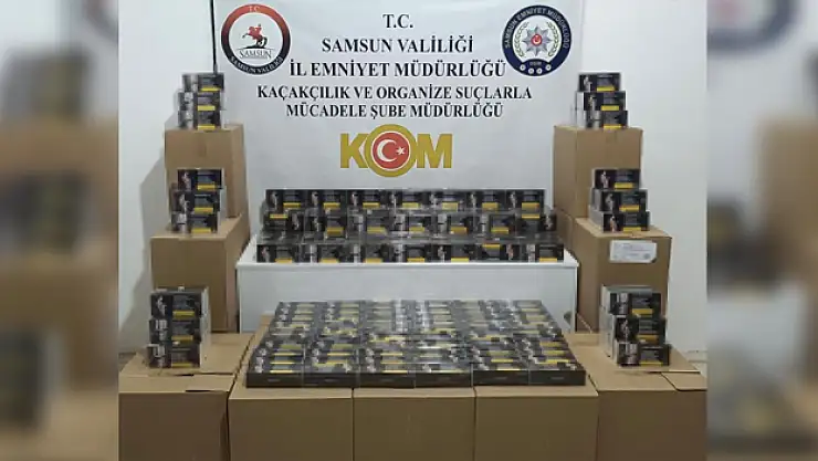 250 bin makaron ele geçirildi