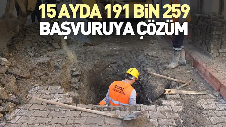 15 ayda 191 bin 259 başvuruya çözüm