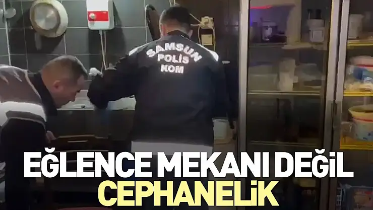 Eğlence mekanı değil cephanelik