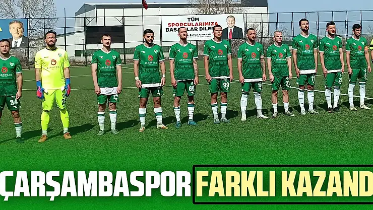 Çarşambaspor farklı kazandı