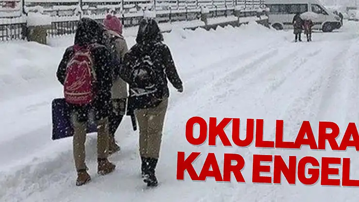 Okullara kar engeli