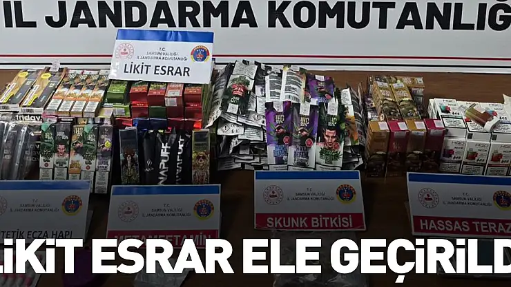 Likit esrar ele geçirildi