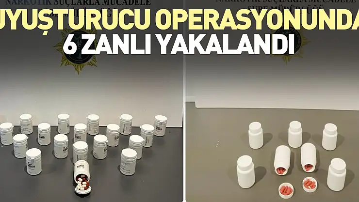 Uyuşturucu operasyonunda 6 zanlı yakalandı