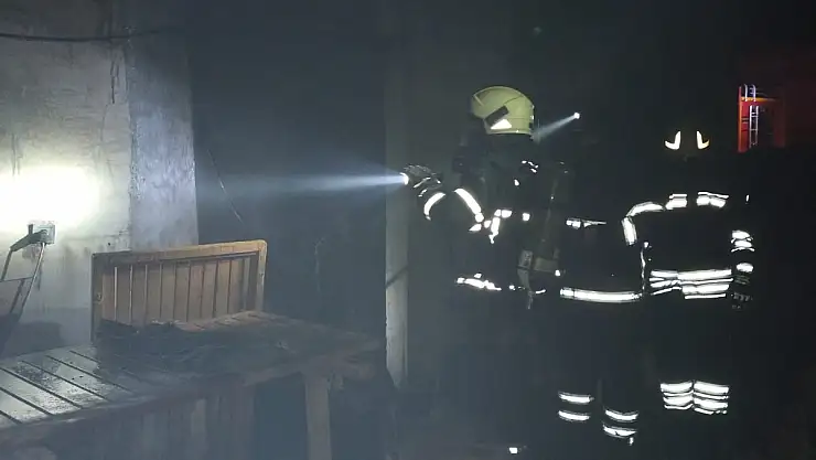 Mobilya atölyesinde yangın