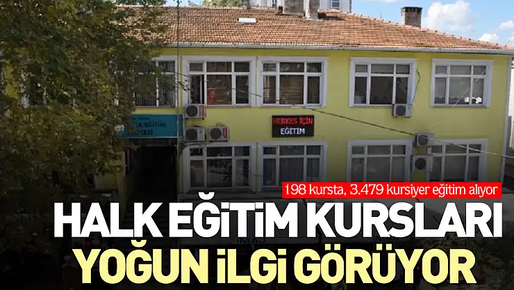 Çarşamba'da Halk Eğitim kursları yoğun ilgi görüyor