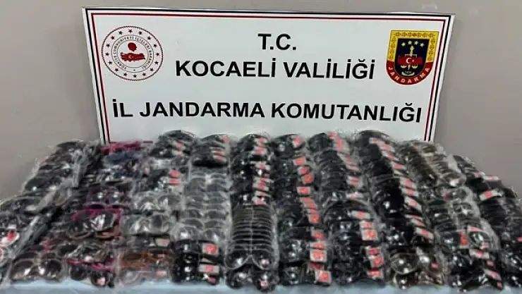 2 bin sahte güneş gözlüğü ele geçirildi