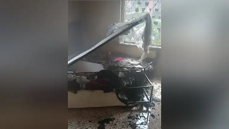 Ev yangını korkuttu