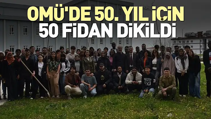 50. yıl için 50 fidan dikildi