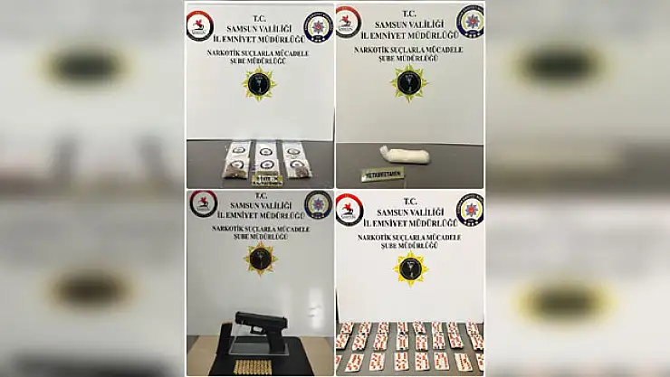 Samsun'da 8 kişi uyuşturucuyla yakalandı