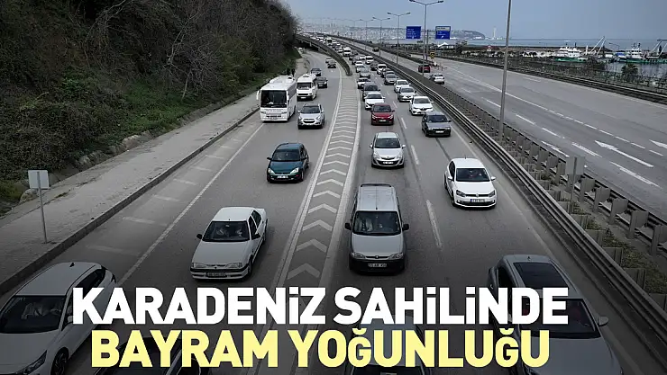 Karadeniz sahilinde bayram yoğunluğu