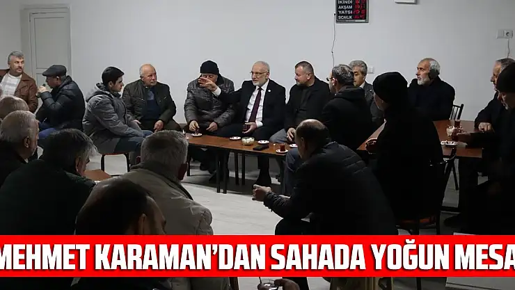 Mehmet Karaman'dan Sahada Yoğun Mesai!