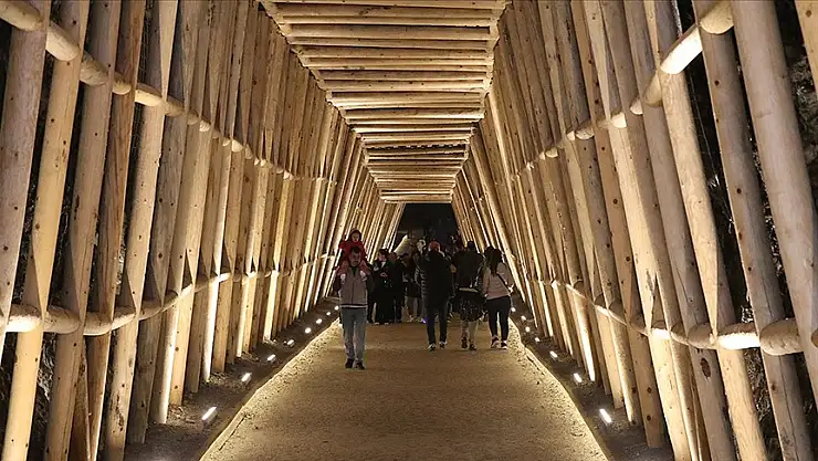 Yer Altı Tuz Şehrinde bayram yoğunluğu yaşandı