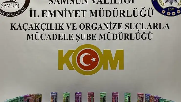 47 gümrük kaçağı elektronik sigara ele geçirildi