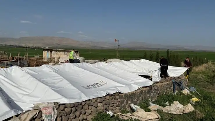 Hortum mağdurlarına çadır desteği