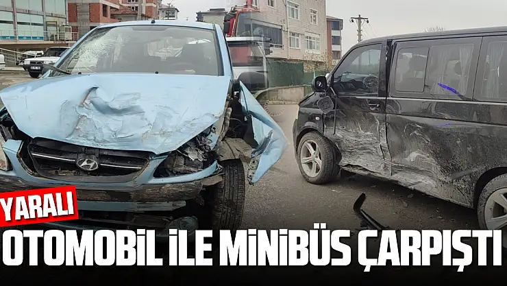 Otomobil, minibüsle çarpıştı: 6 yaralı