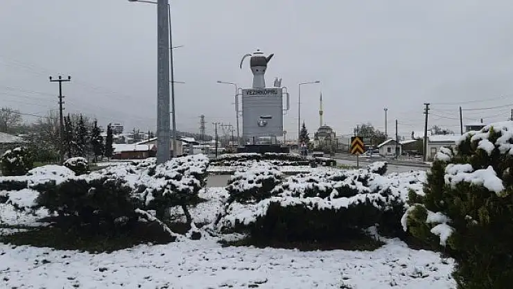 Vezirköprü'nün yüksek kesimleri kara teslim