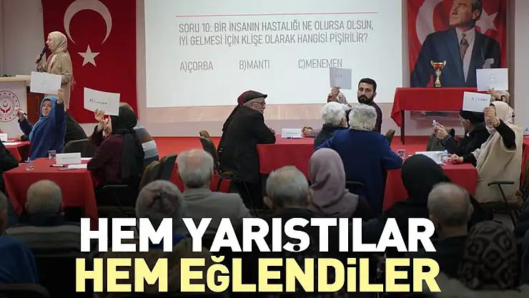 Hem yarıştılar hem eğlendiler