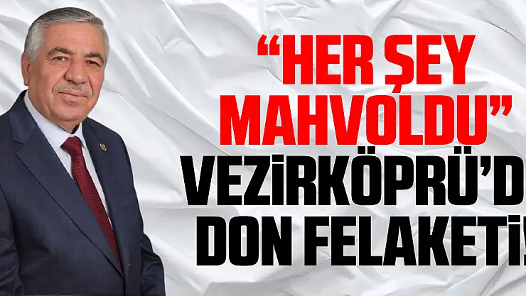 'Her Şey Mahvoldu' Vezirköprü'de Don Felaketi!