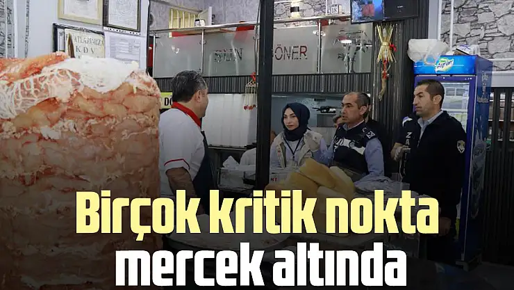 Birçok kritik nokta mercek altında