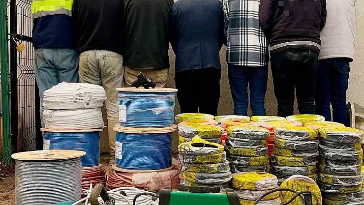 Gaziantep'te 600 bin TL'lik elektrik kablosu hırsızlığı: