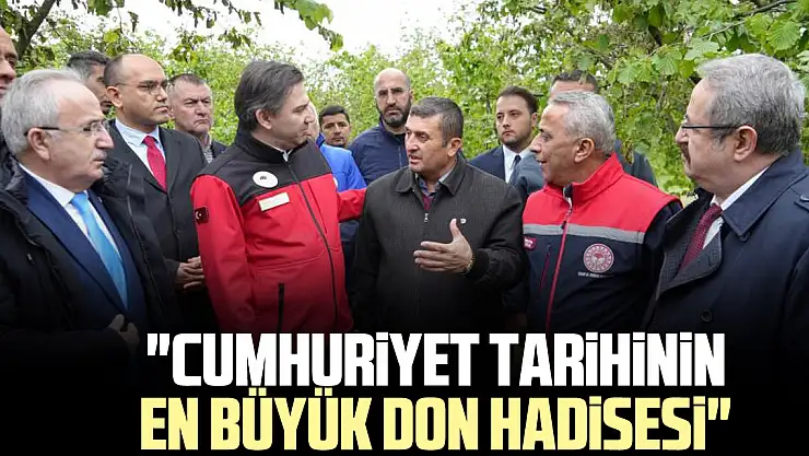 'Cumhuriyet tarihinin en büyük don hadisesi'
