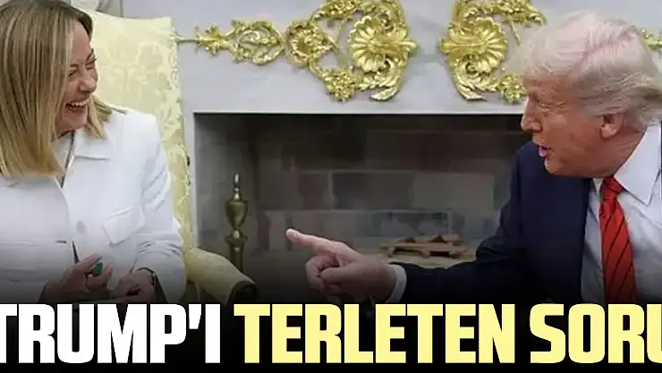 Trump'ı terleten soru
