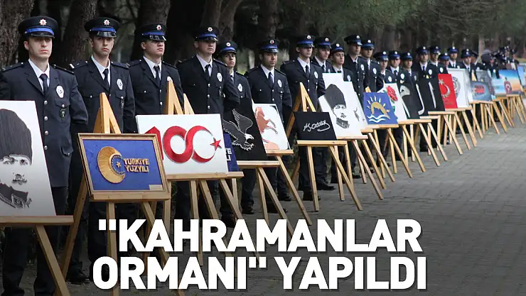 'Kahramanlar Ormanı' yapıldı