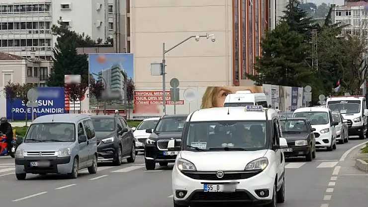 Samsun'da araç sayısı 504 bin 953