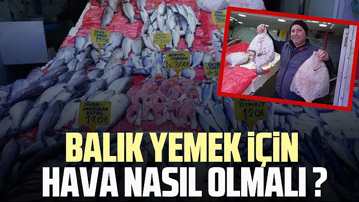 BALIK YEMEK İÇİN HAVA NASIL OLMALI ?