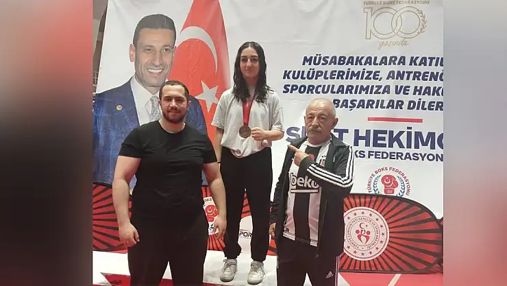 Erzincanlı sporcu Türkiye üçüncüsü oldu