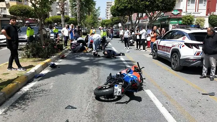Alanya'da motosiklet kazası