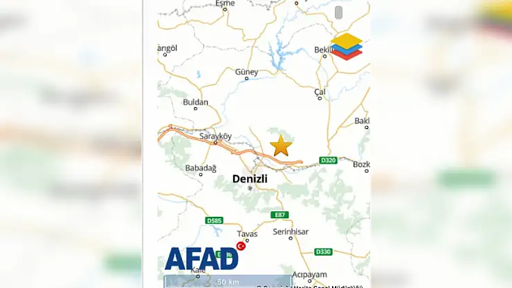 Pamukkale'de 3.9 büyüklüğünde deprem