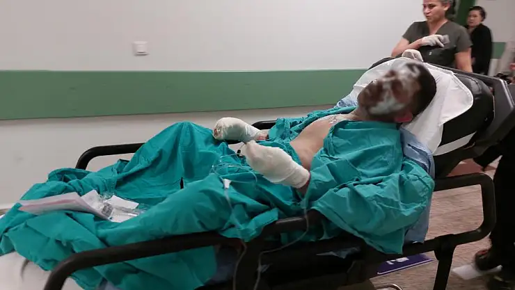 Genç ağır yaralandı