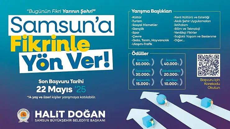 'Samsun'a Fikrinle Yön Ver' yarışması